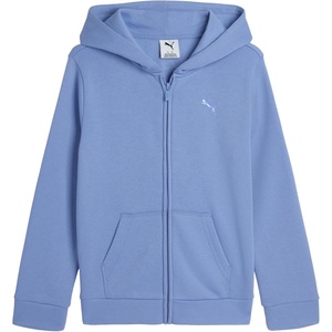 PUMA Girls’ Core Logo Zip Up Hoodie(Intense Lavender)