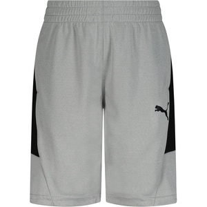PUMA Kids Boys’ Core Essential Athletic Shorts(Light Heather Grey)