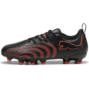 PUMA Kids Boys Future 9 Play FirmArtificial Ground Soccer Cleats – Red(Puma Black-glowing Red-strong Gray)