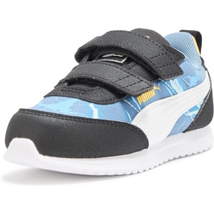PUMA Kids Boys X Hot Wheels R78 Lightwind 2 Slip On Sneakers Shoes Casual – Black, Blue(Cool Blue-puma White-sunny Yellow)