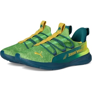 PUMA Kids Boys X Jurassic World One4all 2.0 Lace Up Sneakers Shoes Casual – Green(Yellow Alert-ocean Tropic-pelé Yellow)