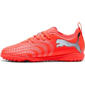 PUMA Kids Future 9 Play Turf Training Soccer Cleats (Little Kid/Big Kid)(Glowing Red-puma White-puma Black-puma Silver)