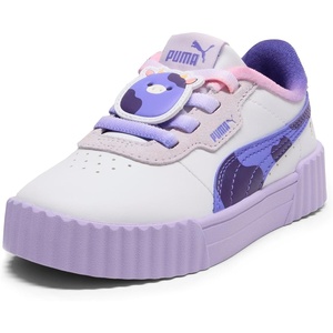 PUMA Kids Girls Carina 3.0 Ingred Sneakers Shoes Casual – Purple, White(Purple)