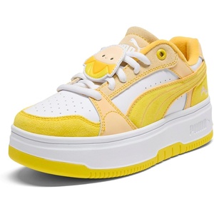 PUMA Kids Girls X Rebound Femme Junie Platform Sneakers Shoes Casual – Yellow(Yellow)