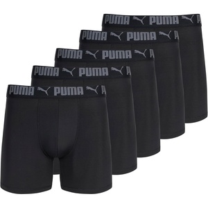 PUMA Men’s 5 Pack Performance Boxer Briefs(Black)