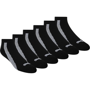 PUMA Men’s 6 Pack Low Cut Socks(Black/Grey)