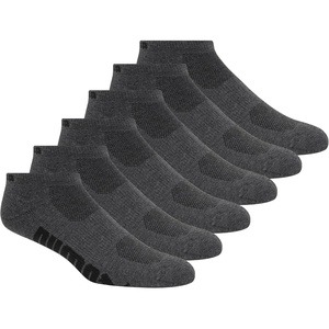 PUMA Men’s 6 Pack Low Cut Socks(Charcoal)