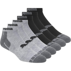 PUMA Men’s 6 Pack Low Cut Socks(Grey)