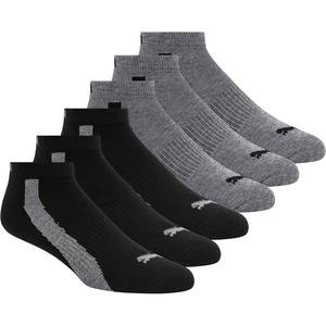 PUMA Men’s 6 Pack Low Cut Socks(Grey/Black)