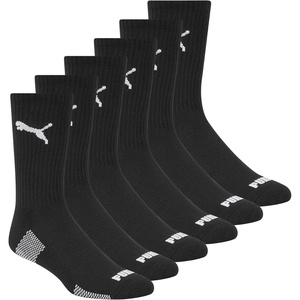 PUMA Men’s Crew Socks (6-Pack)(Black/White)