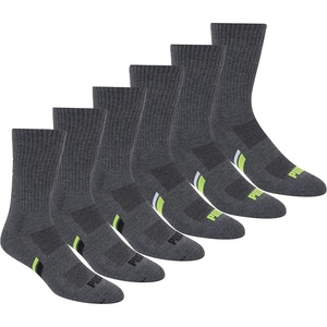PUMA Men’s Crew Socks (6-Pack)(Grey/Green)