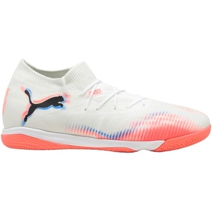 PUMA Mens Future 8 Match Indoor Soccer Cleats – White(White)