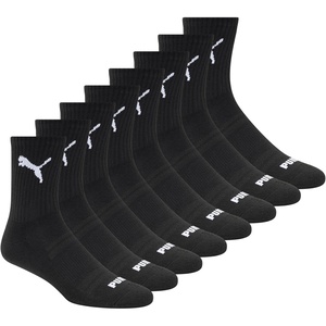PUMA Men’s High Quarter Crew Socks (8-pack)(Black/White)