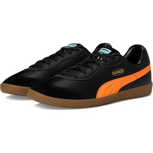 PUMA Mens King 21 Indoor Sneakers Shoes(Black/Heat Fire)