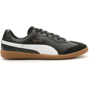 PUMA Mens King 21 Indoor Sneakers Shoes(Black-white-gum)