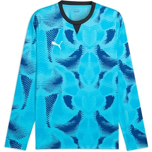 PUMA Men’s Teamtarget Long Sleeve Jersey(Bright Aqua-white-speed Blue Gk Ah25)