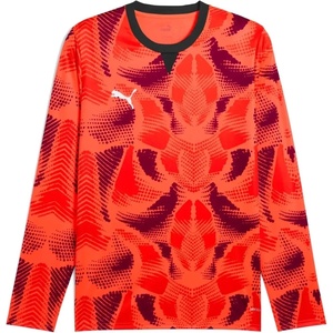 PUMA Men’s Teamtarget Long Sleeve Jersey(Nrgy Red-white-warm Earth Gk Ah25)
