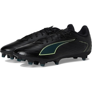 PUMA Ultra 6 Play Firm, Artificial Ground Soccer Cleats(Black-fizzy Light-green Terrain Ah25)