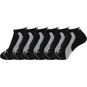 PUMA Women’s Low Cut Socks (6-Pack)(Black/Silv)
