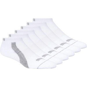 PUMA Women’s Low Cut Socks (6-Pack)(White/Grey)