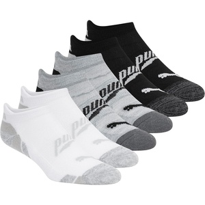 PUMA Women’s Low Cut Socks (6-Pack)(White/Multi)