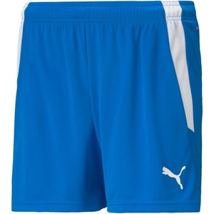 PUMA Womens Team Liga Shorts Athletic Bottoms Athletic Comfort Technology – Blue(Electric Blue Lemonade-puma Black)