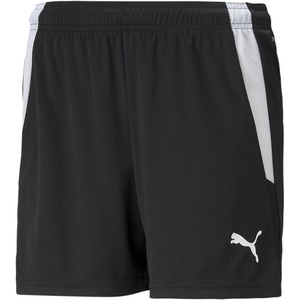 PUMA Womens Team Liga Shorts Athletic Bottoms Athletic Comfort Technology – Blue(Puma Black-puma Whit)