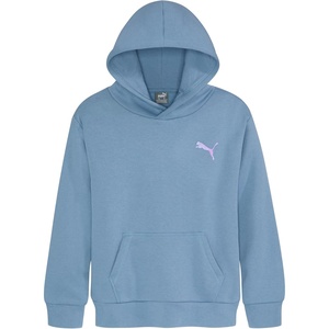 PUMA girls Long Sleeve Sweater, Crewneck Pullover, Soft Knit Fabric(Zen Blue)