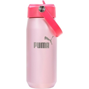 PUMA unisex-adult 18oz Insulated Stainless Steel Water Bottle With Straw & Carry Handle(Magic Rose)