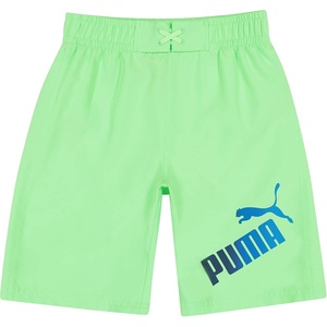 Puma Boys’ Fashion Swim Trunks, Water Repellant, Elastic Waistband with Drawcord(Elektro Green)