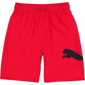 Puma Boys’ Fashion Swim Trunks, Water Repellant, Elastic Waistband with Drawcord(High Risk Red)