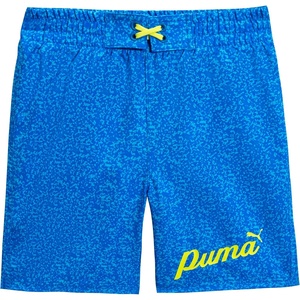 Puma Boys’ Fashion Swim Trunks, Water Repellant, Elastic Waistband with Drawcord(Ultra Blue Print)
