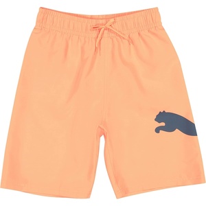 Puma Boys’ Fashion Swim Trunks, Water Repellant, Elastic Waistband with Drawcord(Ultra Orange)