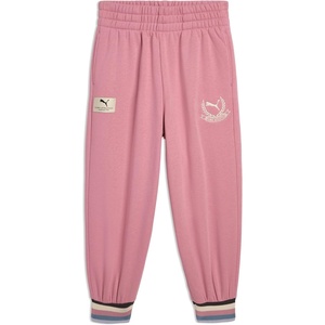 Puma Girls’ Core Logo Jogger, Fleece Lined, Elastic Waistband, Pull on Pant(Poised Pink)
