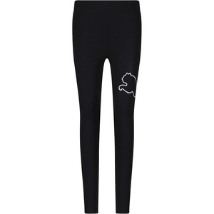 Puma Girls Core Logo Legging, Elastic Waistband, Soft & Comfortable(Black)