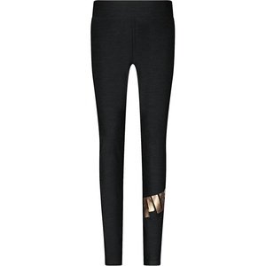 Puma Girls Core Logo Legging, Elastic Waistband, Soft & Comfortable(Puma Black/Rose Gold)