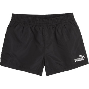 Puma Girls’ Fashion Shorts, Elastic Waistband & Puma Cat Logo(Black)