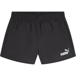 Puma Girls’ Fashion Shorts, Elastic Waistband & Puma Cat Logo(Dark Grey)