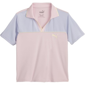 Puma Girls’ Short Sleeve T-Shirt, Fashion Prints & Colors, Soft and Comfortable(Mauve – Polo)