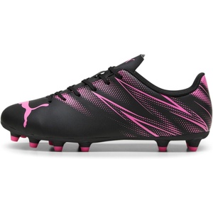 Puma Mens Attacanto Firm, Artificial Ground Soccer Cleat(Puma Black Poison Pink)