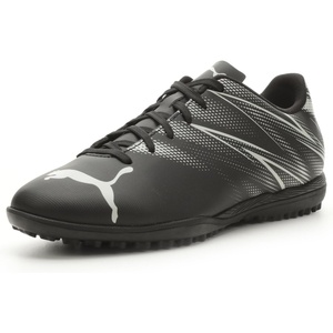 Puma Mens Attacanto Turf Trainer Soccer Cleat(Puma Black-silver Mist)