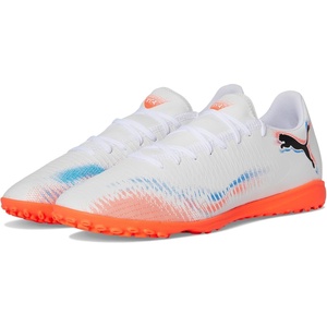 Puma Mens Future 8 Play Turf Trainer Soccer Cleats(White-black-glowing Red Ah25)