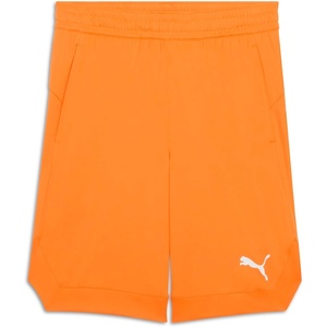 Puma Mens Rtg Shiny Fabric 10″ Shorts (Available in Big & Tall)(Orange)