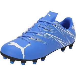 Puma Unisex-Child Attacanto Firm Ground/Artificial Ground (Toddler/Little Kid/Big Kid)(Bluemazing Puma White)