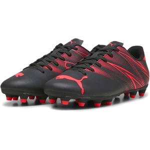 Puma Unisex-Child Attacanto Firm Ground/Artificial Ground (Toddler/Little Kid/Big Kid)(Puma Black Fire Orchid)