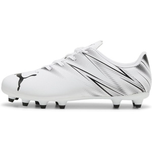 Puma Unisex-Child Attacanto Firm Ground/Artificial Ground (Toddler/Little Kid/Big Kid)(White/Black)
