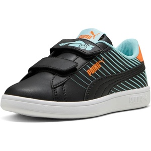 Puma Unisex-Child Smash Hook and Loop(Black)