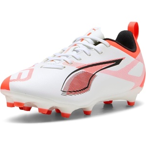 Puma Unisex-Child Ultra Play Firm, Artificial Ground Soccer Cleats(White)