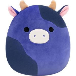 Squishmallows Original 8-Inch Ingred Purple and Black Spotted Cow – Official Jazwares Plush (Little)(Black Spotted Cow)