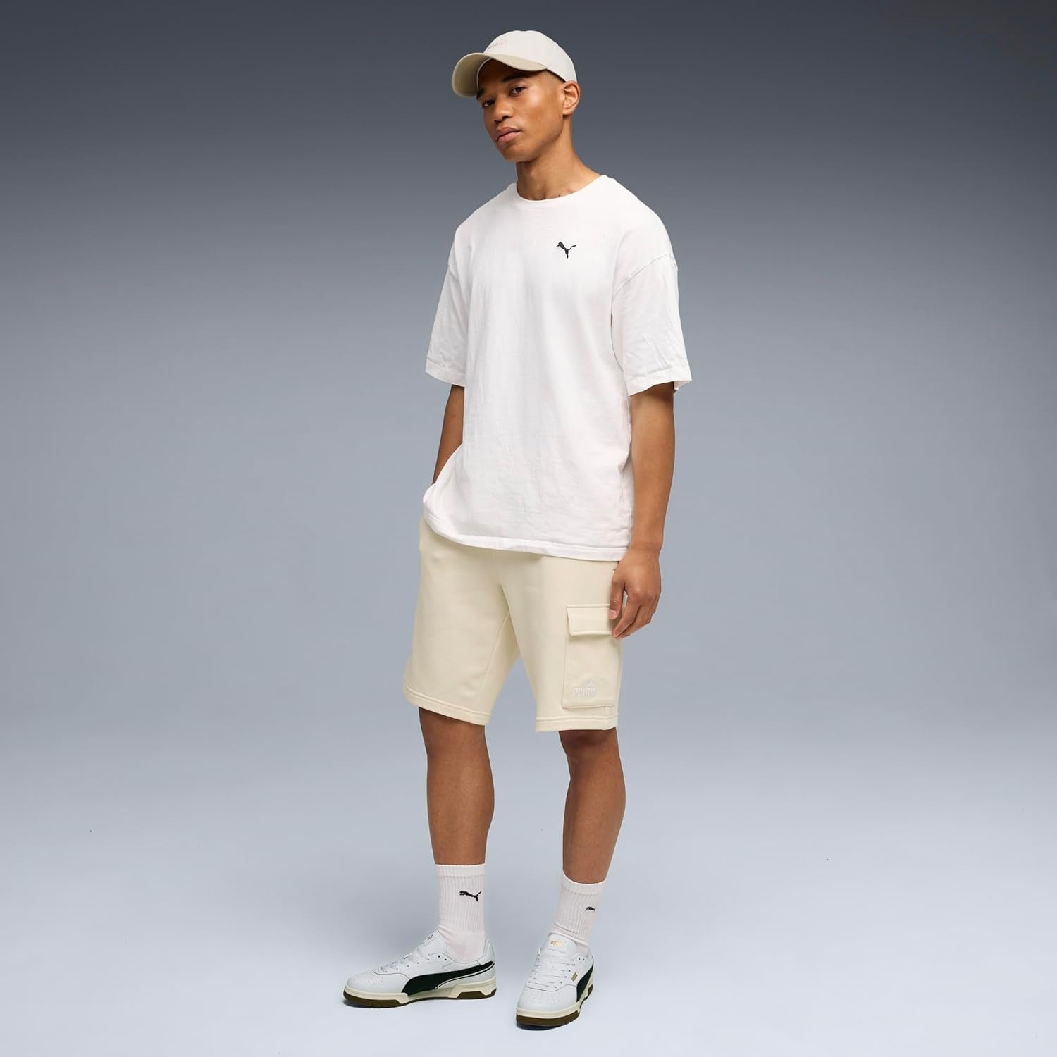image:imagePUMA Essentials Logo Cargo ShortsAlpine Snow